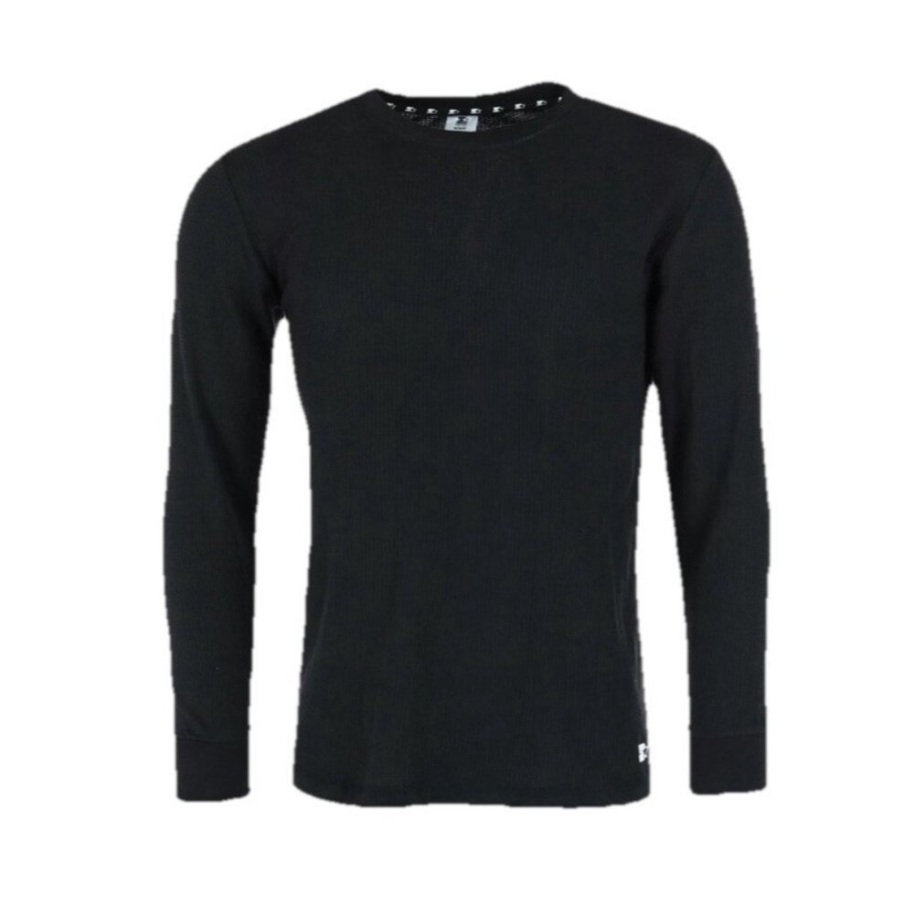 Starter Black Label Mens Waffle Thermal Top Large Long Sleeve Tee Lightweight